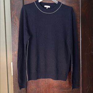 Sandro Paris navy wool and cashmere blend sweater small